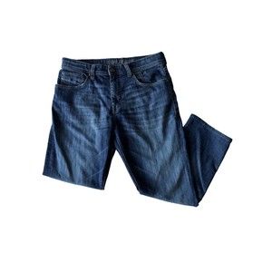Mavi Jeans Mens 32x32 (*32x27) Matt Relaxed‎ Straight Leg Blue Mid Rise